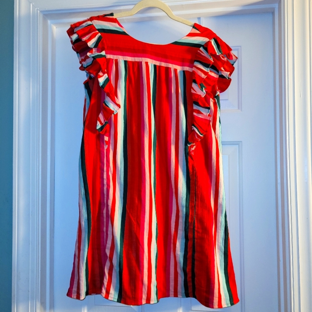 Girls jcrew/crewcuts stripe dress
